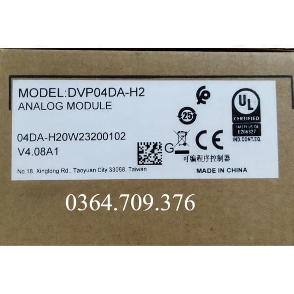PLC DVP04AD-H2 HDVP04DA-H2 Delta Mở Rộng Module