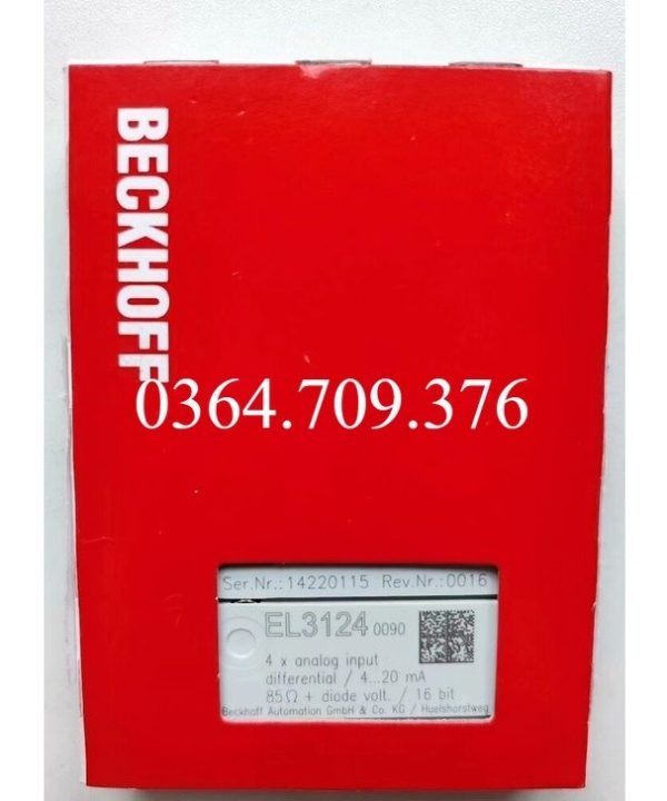 EL3124-0090 Beckhoff chính hãng