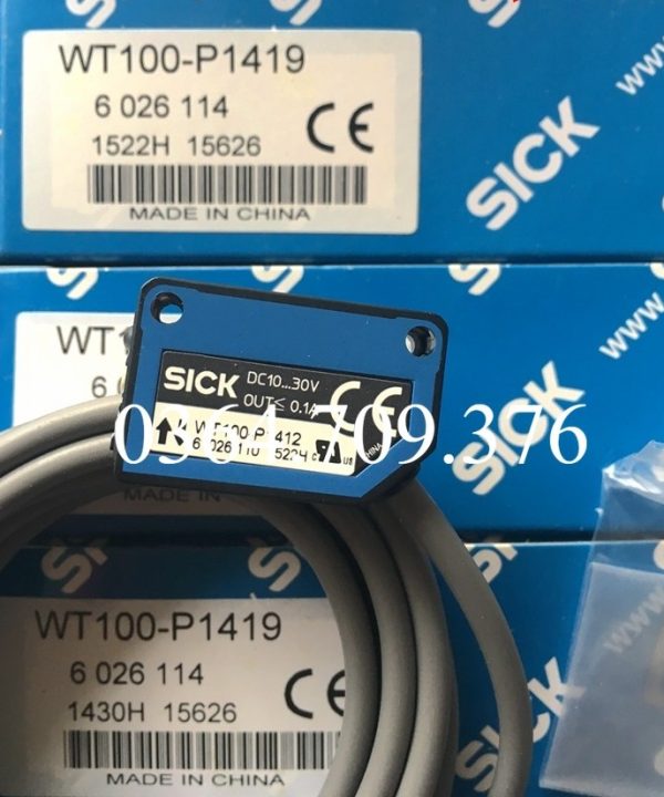 WT100-P1412 Cảm Biến Quang Điện SICK Chính Hãng Hoàn Toàn Mới  Mã Số 6026110