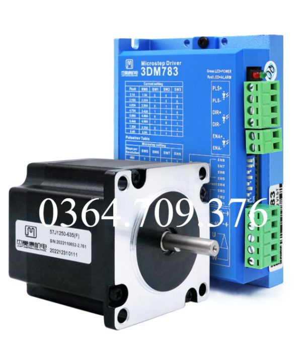 Bộ Điều Khiển Động Cơ Bước Ba Pha Jiemeikang 57 3dm783 Bộ Điều Khiển Động Cơ Máy Laser DC 36V Step Motor JMC