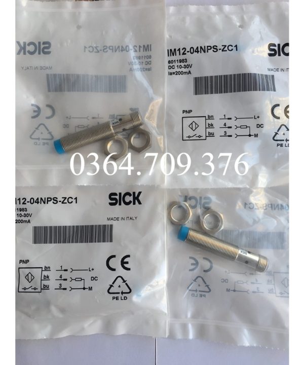 Công Tắc Tiệm Cận SICK  Nguyên Bản Hoàn Toàn Mới IM12-04BPS-ZC1 IM12-04NPS-ZC1