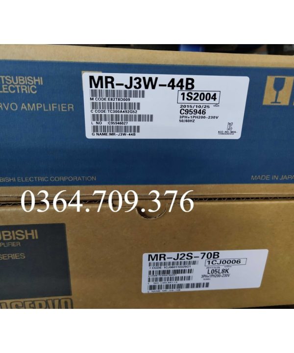 Bộ Điều Khiển Servo MR-J3W-44B Mitsubishi Cung Cấp Hàng Chính Hãng Dòng J3w