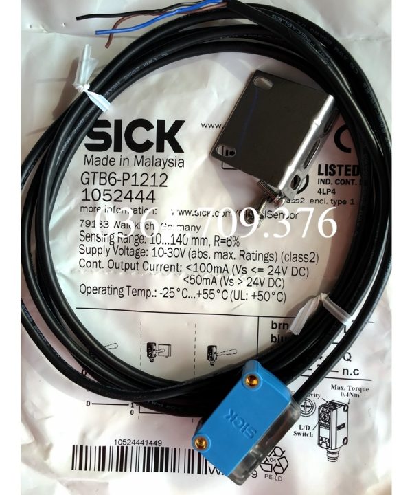GTB6-P1212 Công Tắc Quang Điện SICK Chính Hãng Hoàn Toàn Mới  Mã Số 1052444