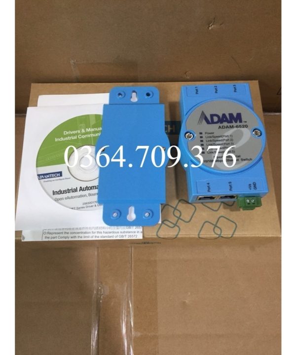Bộ Chuyển Mạch Ethernet Cấp Công Nghiệp 6520 5 Cổng Advantech Adam-be 6520i Hoàn Toàn Mới Nguyên Bản Chính Hãng