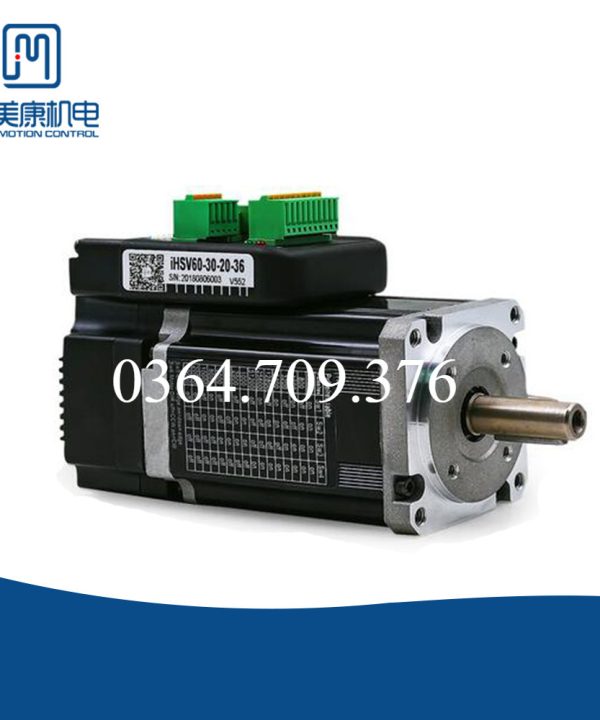 JMC v604 version 200W 0.65nm 3000rpm Tích hợp động cơ servo driver 36VDC tự động đặc biệt 1000 encoder iHSV60-30-20-36