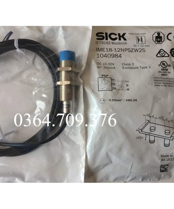 Công Tắc Tiệm Cận SICK  Nguyên Bản Hoàn Toàn Mới IME18-12NPSZW2S Đảm Bảo Xác Thực