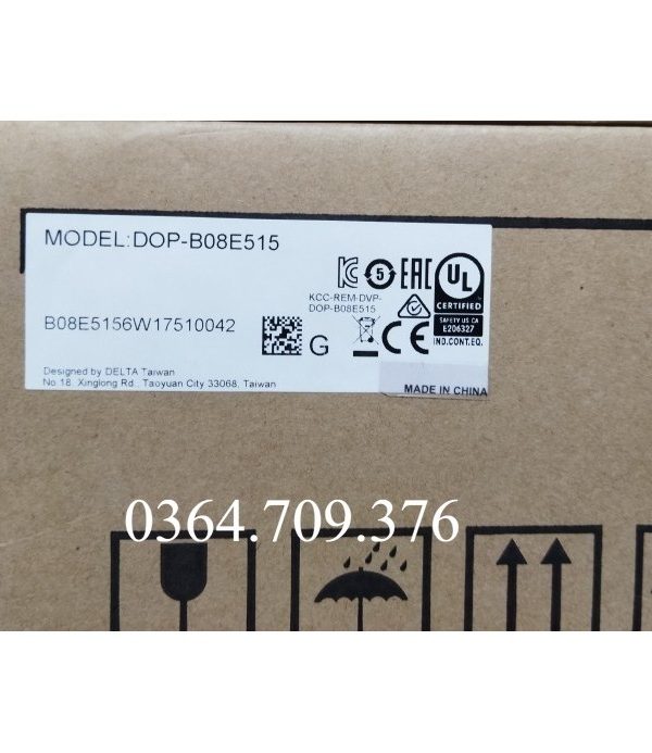 HMI Delta DOP-B08E515