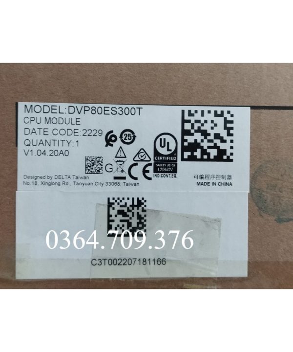 PLC  Delta Dvp80es300t   Dòng Es3