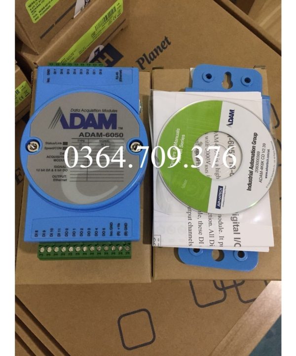 Đài Loan Advantech ADAM-6050-D Chính Hãng 18 Kênh Cách Ly Đại Lượng Kỹ Thuật Số IO Mô-đun 2000vrms Bảo Vệ Cách Điện