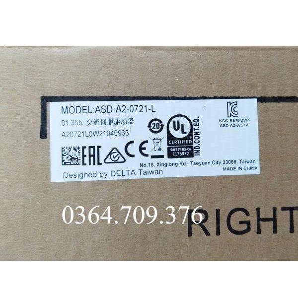 Bộ Điều Khiển Delta ASD-A2-0721-L