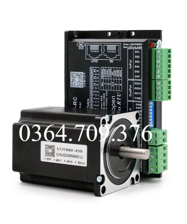 Bộ Điều Khiển Động Cơ Bước Hai Pha Bus JMC Canopen 57 0.9/2/2. 8nm 2DM542C-RC 57J1854/80/112  Step Motor