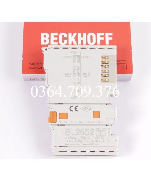 Đầu ra Rơ Le 2 kênh Beckhoff el2652-2301128