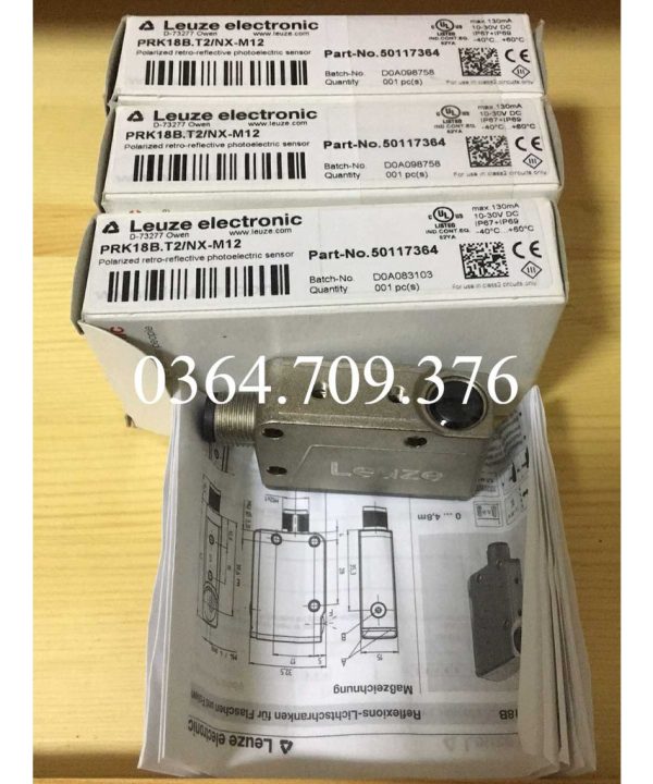 Leuze Dễ Dàng Kiểm Tra Cảm Biến Nhập Khẩu Prk18b. T2/NX-M12 50117364