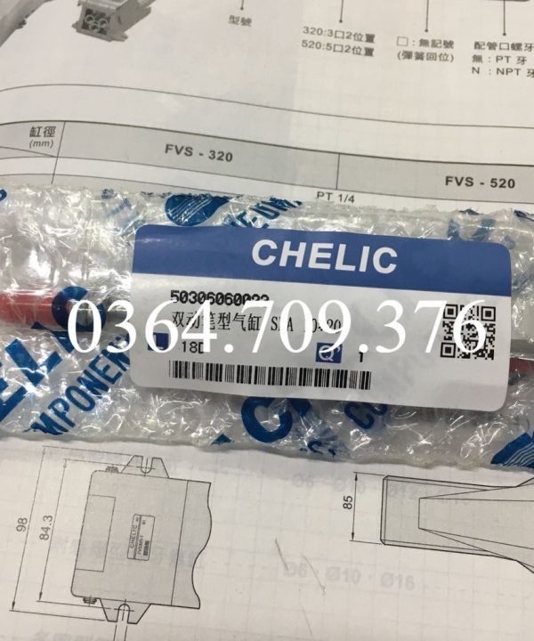 Xi Lanh Thép Không Gỉ Hình Cây Bút Chính Hãng CHELIC Sba10 * 45/Sba10*20