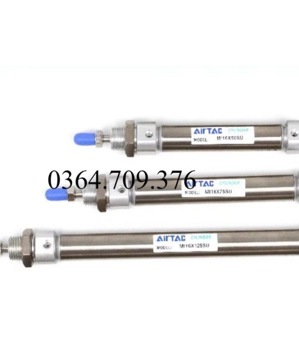 AirTac Nhỏ Khí Nén Thép Không Gỉ Mini Xy Lanh Mi10/12/16/20/25/32/4025X 30-s-ca