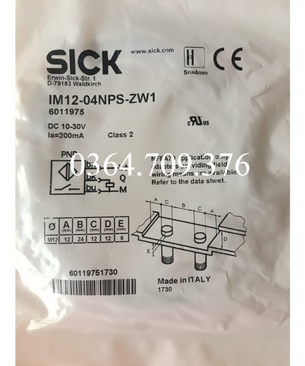 Công Tắc Tiệm Cận SICK IM12-04NNS-ZW1 IM12-04NPS-ZC1 IM12-04NPS-ZW1