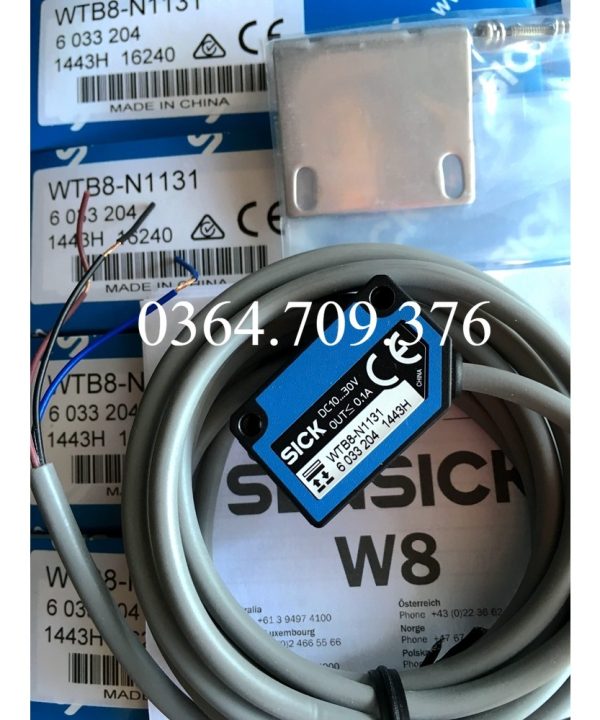 Công Tắc Quang Điện SICK  Nguyên Bản Hoàn Toàn Mới Phản Xạ Khuếch Tán Hình Vuông WTB8-N1131