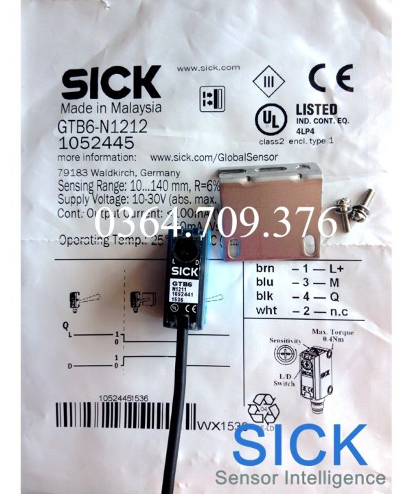 GTB6-N1211 Công Tắc Quang Điện SICK Mới, GTB6-N1212 Hàng Chính Hãng