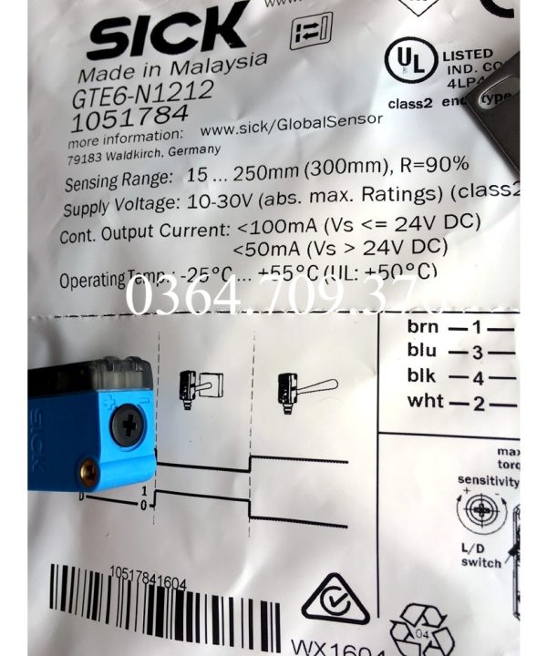 Công Tắc Quang Điện SICK Hoàn Toàn Mới Nguyên Bản  GTE6-N1211  Chính Hãng