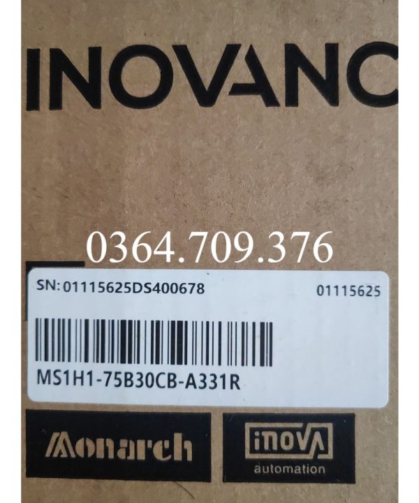 Inovance MS1H1-75B30CB-A331R, Hoàn Toàn Mới Ban Đầu