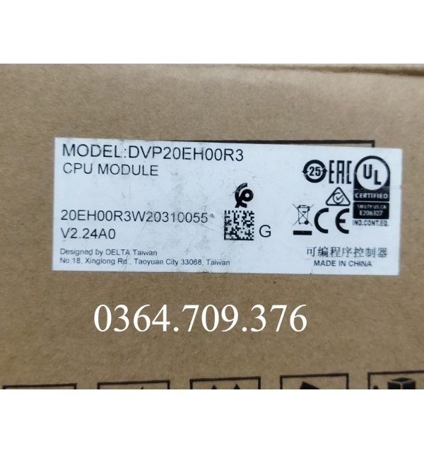 PLC Dvp20eh00r3  Delta Eh3