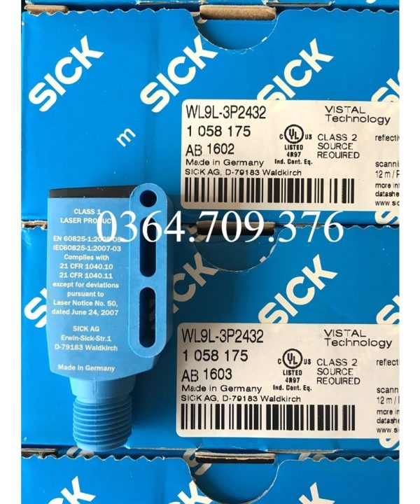 Cảm Biến Laser Phản Xạ Gương SICK Chính Hãng Hoàn Toàn Mới  WL9L-3P2232 WL9L-3P2432