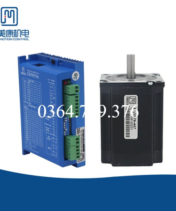 JMC 2-phase 1.8deg NEMA 23 lai Kỹ Thuật Số động cơ bước và điều khiển phù hợp với 57j1876-447 2dm556