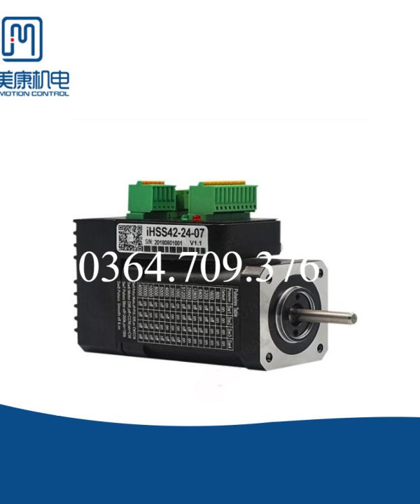 JMC tích hợp nema17 42mm 0.7nm 24VDC 1500rpm DSP lai vòng khép kín điều khiển động cơ bộ encoder tích hợp IHSS42-24-07
