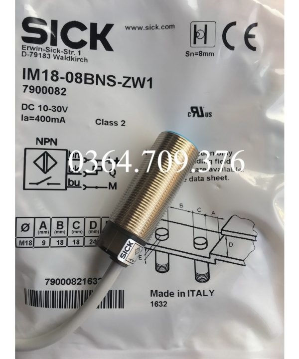 Công Tắc Tiệm Cận SICK IM18-08NNS-ZW1 IM18-08NPS-ZW1 IM18-08BNS-ZW1