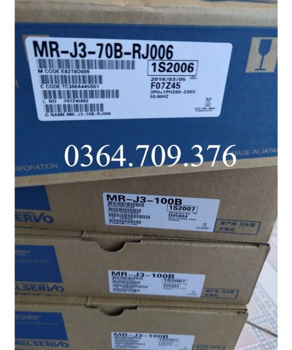 Mitsubishi Bộ Điều Khiển Servo MR-J3-70B-RJ004 Rj006 Chính Hãng