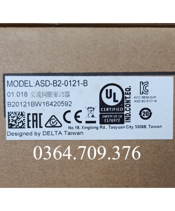 Delta Servo ASD-B2-0121-B ECMA-C20401GS