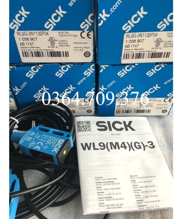 Cảm Biến Quang Điện SICK Chính Hãng Hoàn Toàn Mới  WL9G-3N1132P04 Đảm Bảo Chính Hãng