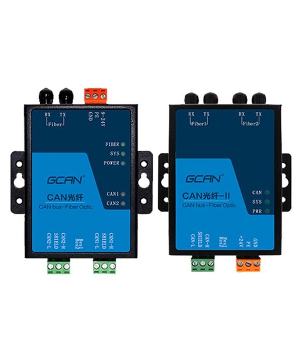 Sợi quang tín hiệu điện dịch CAN chuyển đổi dữ liệu 2 kênh CAN giao diện 1/2 Adapter & kết nối 9 ~ 30V