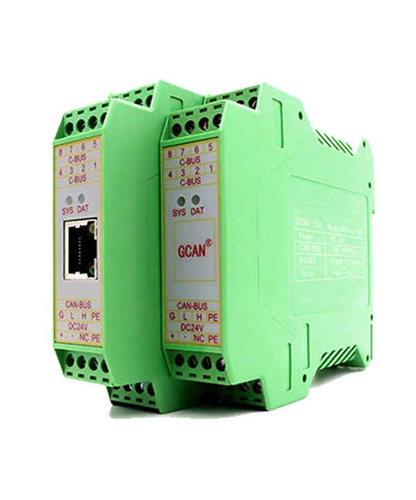 GCAN-204 Modbus RTU để CAN chuyển đổi module cổng nối tiếp tiêu chuẩn sử dụng một 2-Wire RS485 giao diện Din Rail