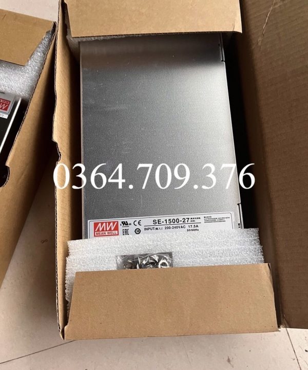 Bộ Nguồn Mean Well Taiwan 27V 1500W Chuyển Đổi Nguồn SE-1500-27