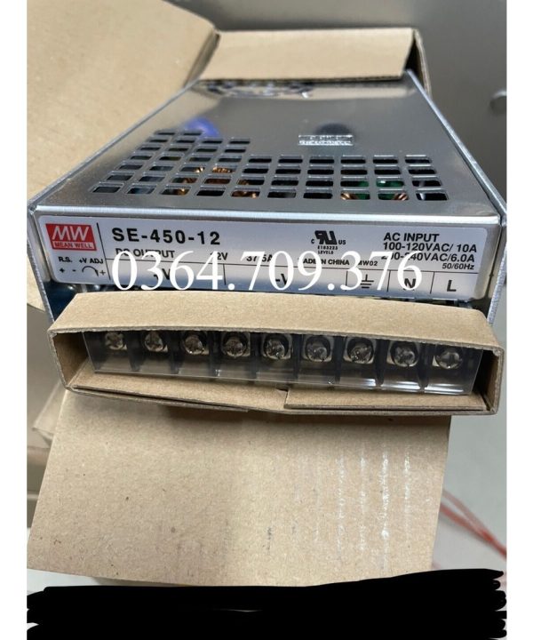 Bộ Nguồn Mean Well Chuyển Mạch Công Suất Cao SE-450 Taiwan 450W 5v12v15v24v36v48v