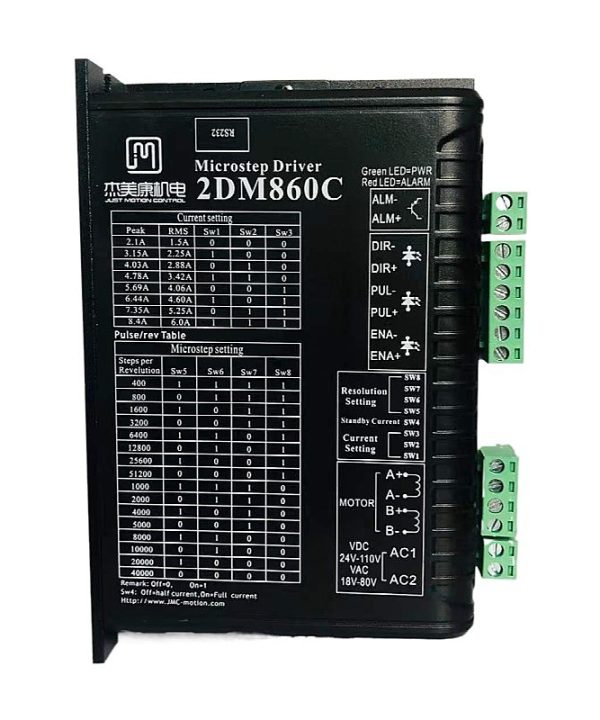 2dm860c Bộ Điều Khiển Động Cơ Bước 2 Pha Jiemeikang Bộ Điều Khiển Động Cơ 57/86 JMC Stepper