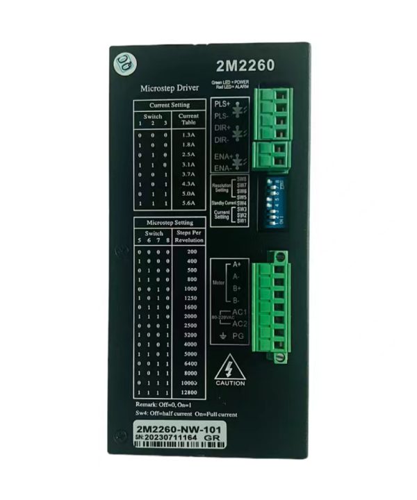 2m2260-nw-101 Bộ Điều Khiển Bước 2 Pha Jiemeikang Thích Ứng Với Động Cơ Bước 86 110 Một Pha 220V JMC Stepper