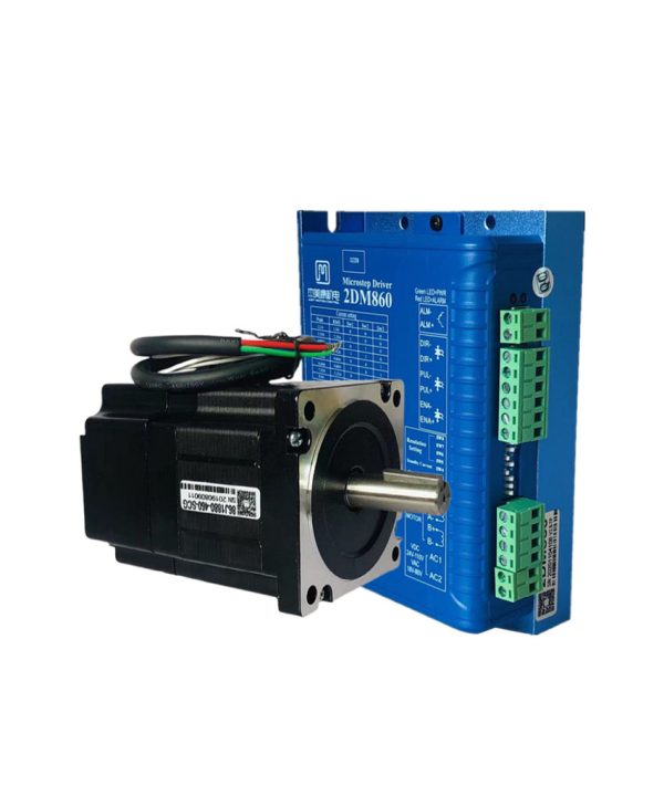 Động Cơ Bước Phanh 2 Pha Jiemeikang 86j1880-460-scg 4.5nm Với Bộ Truyền Động 2DM860 JMC Stepper