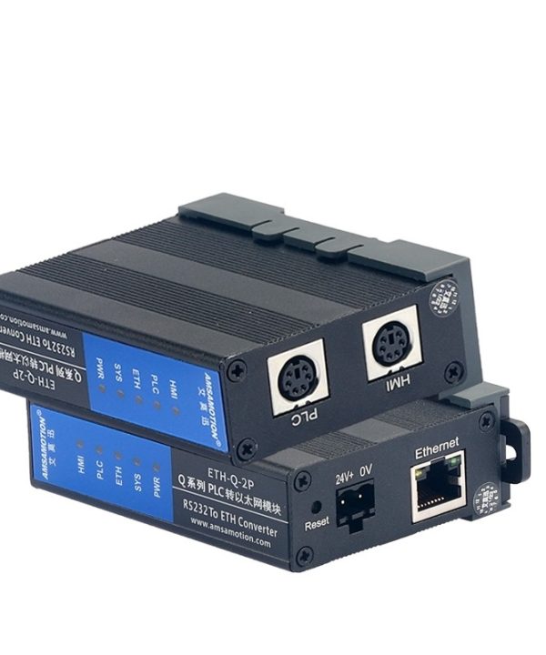 Amsamotion Phù Hợp Với ETH-Q-2P Module Giao Tiếp Mở Rộng Cổng Nối Tiếp PLC Đến Cổng Ethernet Dòng Q Của Mitsubishi