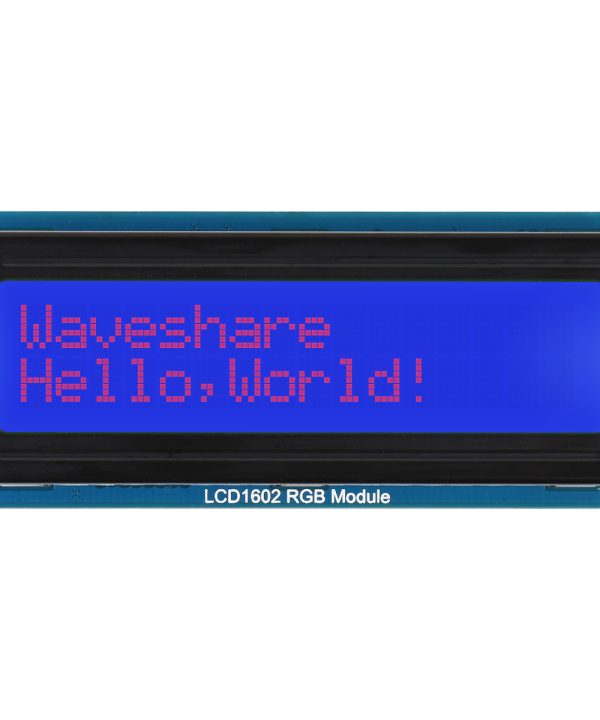 Waveshare LCD1602 RGB module, 16x2characters LCD, RGB đèn nền, 3.3V/5V, I2C xe buýt, có thể điều chỉnh RGB đèn nền màu