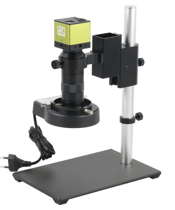 4K UHD 1080P HDMI ngành công nghiệp kính hiển vi camera đo lường chức năng 100x 130x Zoom C mount ống kính để kiểm tra công nghiệp