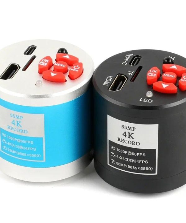 Camera kính hiển vi trinocular 4k 55mp Camera thu thập hình ảnh kỹ thuật số Video công nghiệp Ultra HD CCD CMOS HDMI USB 1080p 60fps