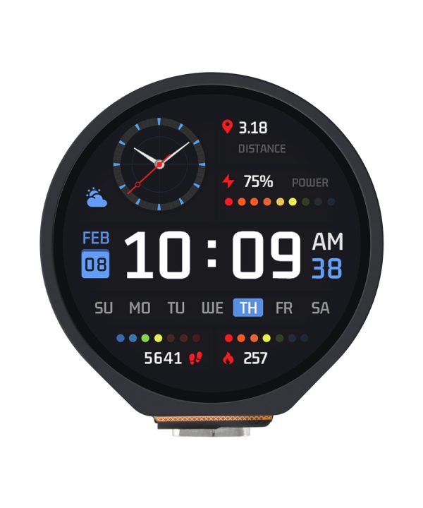 【Chính thức bảo hành】Waveshare Màn hình LCD cảm ứng tròn 1.28inch, bảng phát triển vi điều khiển Rp2040 cho Raspberry Pi/Arduino