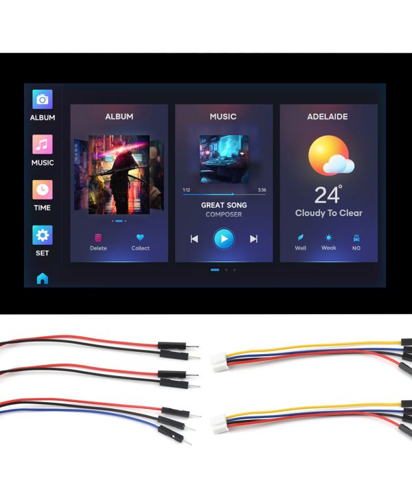 Waveshare ESP32-S3 7inch cảm ứng điện dung hiển thị phát triển development board, ESP32 với hiển thị 5-điểm cảm ứng, 32-bit LX7 Dual-core