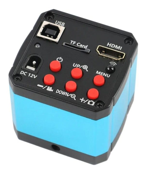 Eakins 18MP 2K 1080P 60fps HDMI USB FHD Ngành Công Nghiệp Video Kính Hiển Vi Máy Ảnh Zoom C Gắn Kết Ống Kính 56 LED Ánh Sáng Cho PCB Hàn