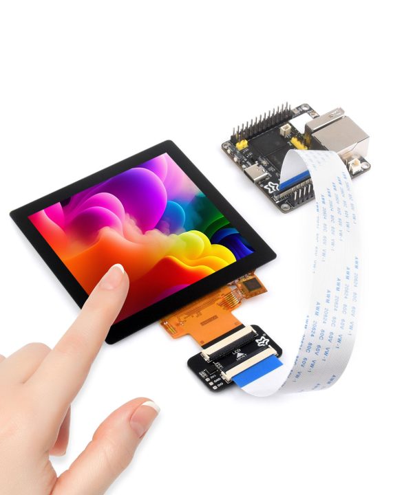 Luckfox Pico siêu rv1106 Linux vi phát triển development board với 4inch IPS Điện dung màn hình cảm ứng hiển thị 480x480/720x720 pixels