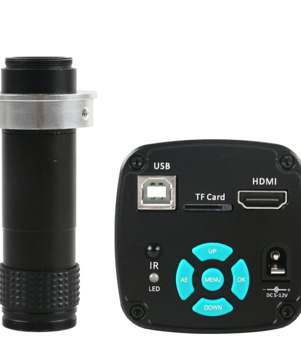 48mp 4K HDMI USB Video Kỹ Thuật Số Một Mắt Kính hiển vi camera 1x-130x continus Zoom Hàn microscopio điện thoại thông minh công cụ sửa chữa