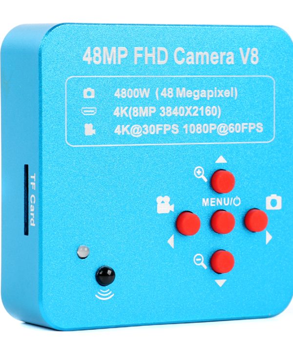 48mp 4k FHD 1080P 60fps HDMI USB Video kính hiển vi camera Kính lúp 100X 130x 180X 500x C gắn ống kính cho hàn sửa chữa