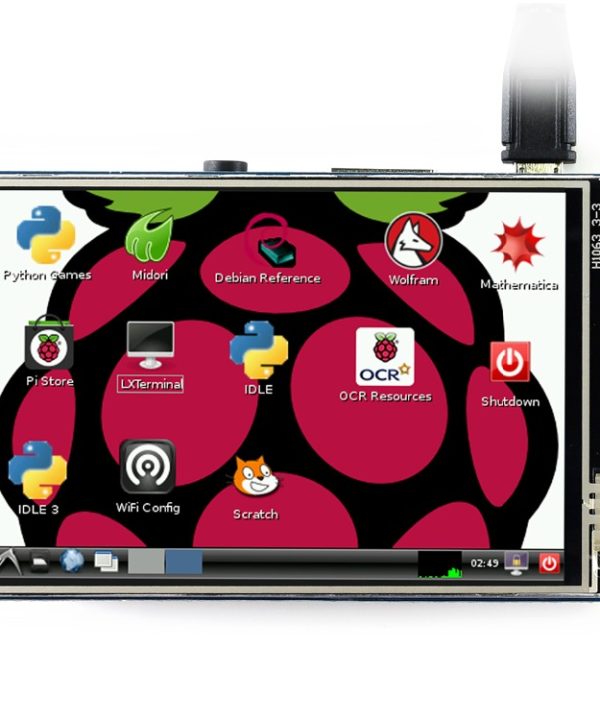 Waveshare 3.5inch RPi LCD (B) điện trở màn hình cảm ứng TFT hiển thị được thiết kế cho Raspberry Pi 320*480 độ phân giải cao SPI giao diện